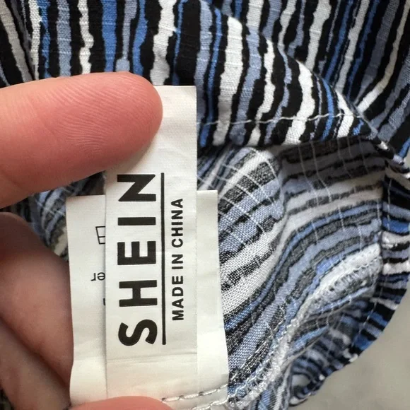 Men Medium Shein Casual Button Up Shirt  NWOT - Picture 6 of 8